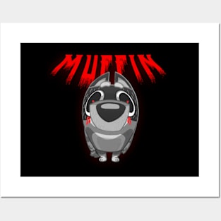 BLUEY MUFFIN DEATH METAL Posters and Art